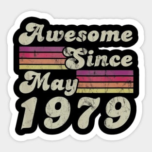 41th Birthday Awesome Since May 1979 Sticker